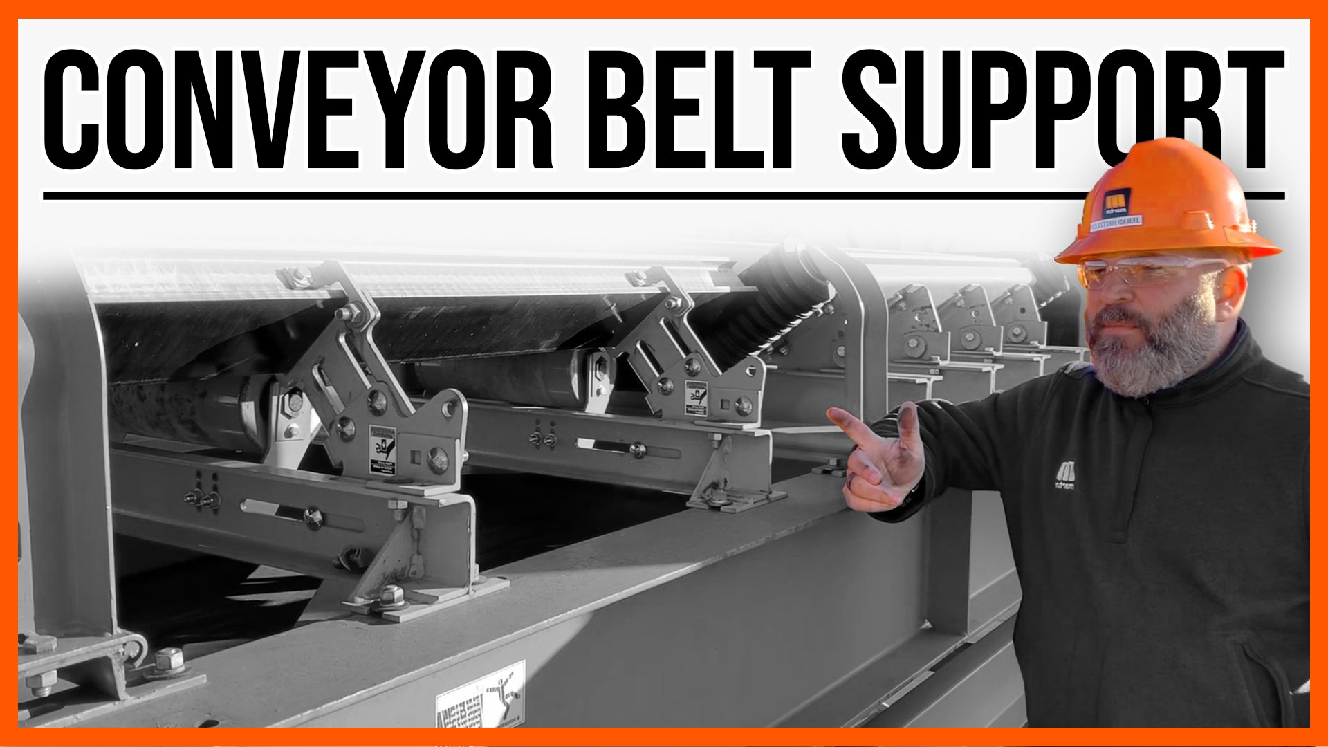 Conveyor Belt Support, Jerad, Person, Thumbnail, Hard Hat, Safety Glasses